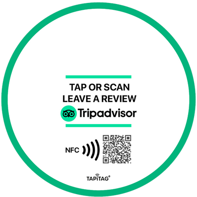 TAPiTAG Tripadvisor social media NFC tag