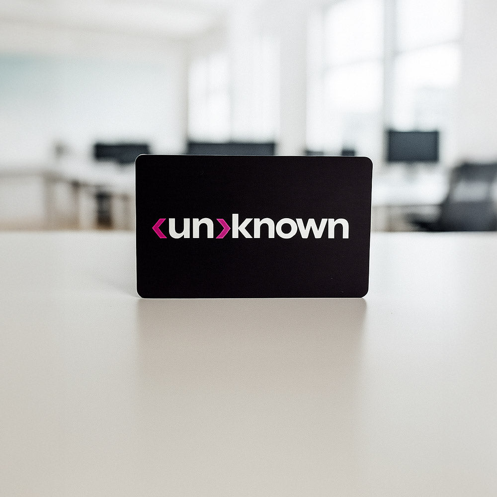 NFC Digital Business Card Black with full color print finish unknown brand