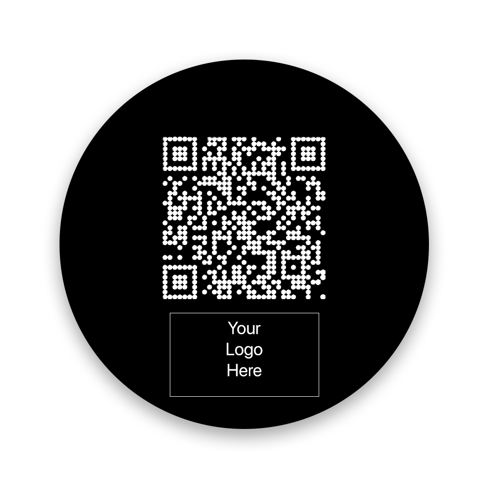 Slim Tag Design Example TAPiTAG NFC SLIM Phone Tag Black | TAPiTAG