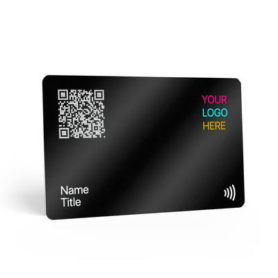 TAPiTAG Black PVC NFC Digital Business Card