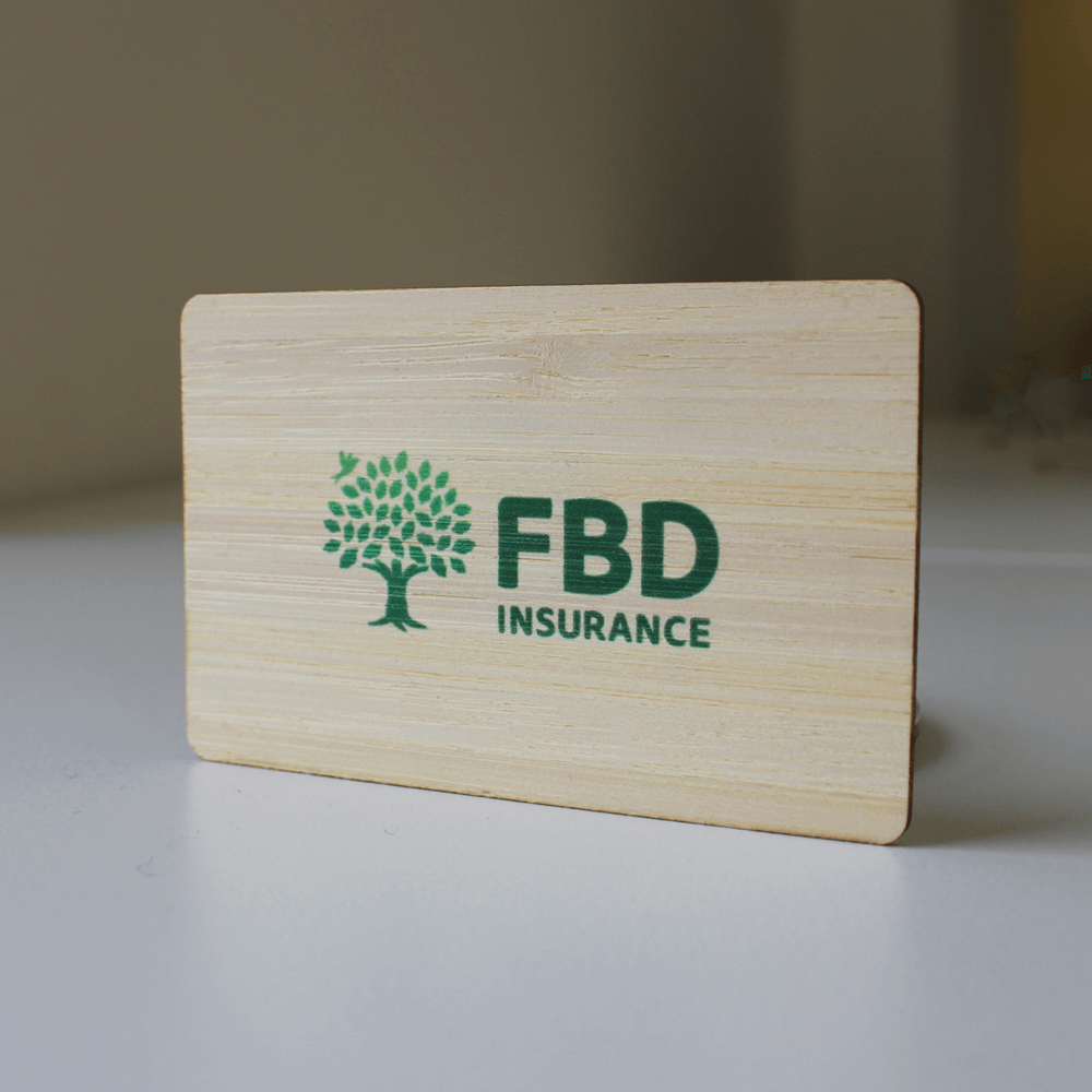 TAPITAG bamboo NFC Business Card FBD Insurance