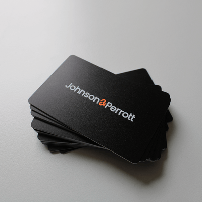 NFC Digital Business Card Black with full color print finish