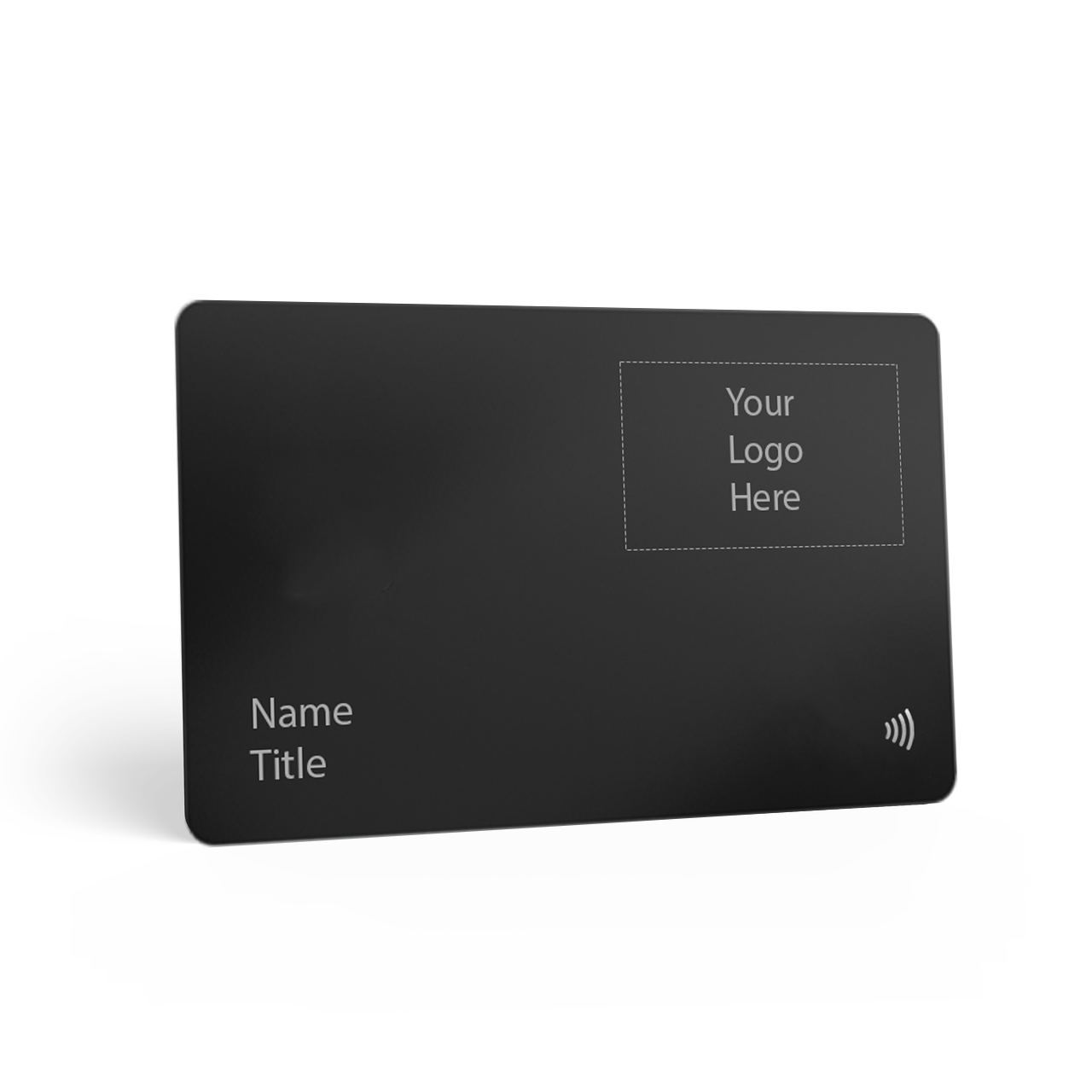Black Metal Digital Business Card | Silver Etch | Premium NFC Cards ...
