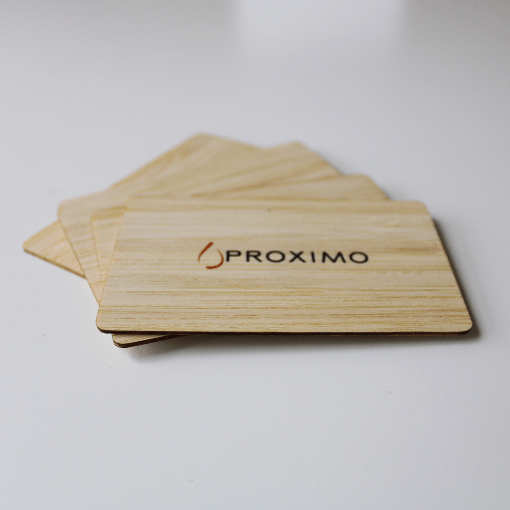 TAPITAG bamboo NFC Business Card Proximo