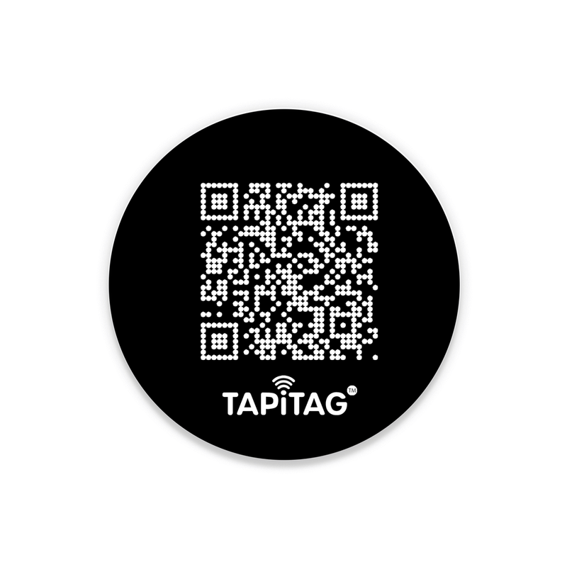 TAPITAG qr nfc slim tag for iphone android black