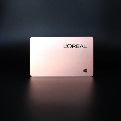 Rosegold NFC-Enabled Digital Business Card LOREAL