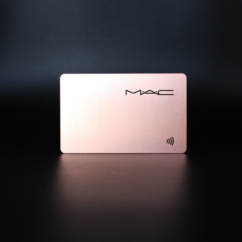 Rosegold NFC-Enabled Digital Business Card MAC MAKEUP