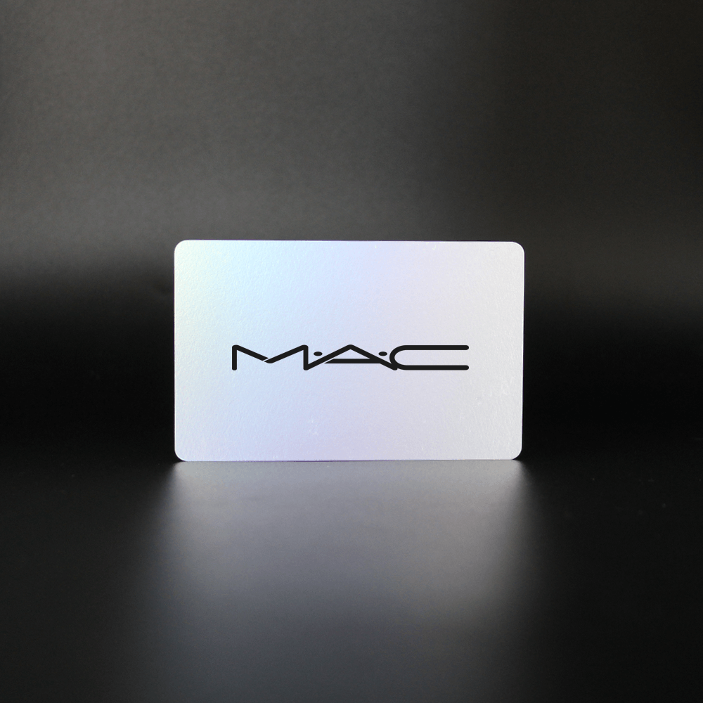 TAPITAG NFC-Enabled Digital Business Card SHIMMY HOLOGRAM EFFECT NFC CARD MAC MAKEUP
