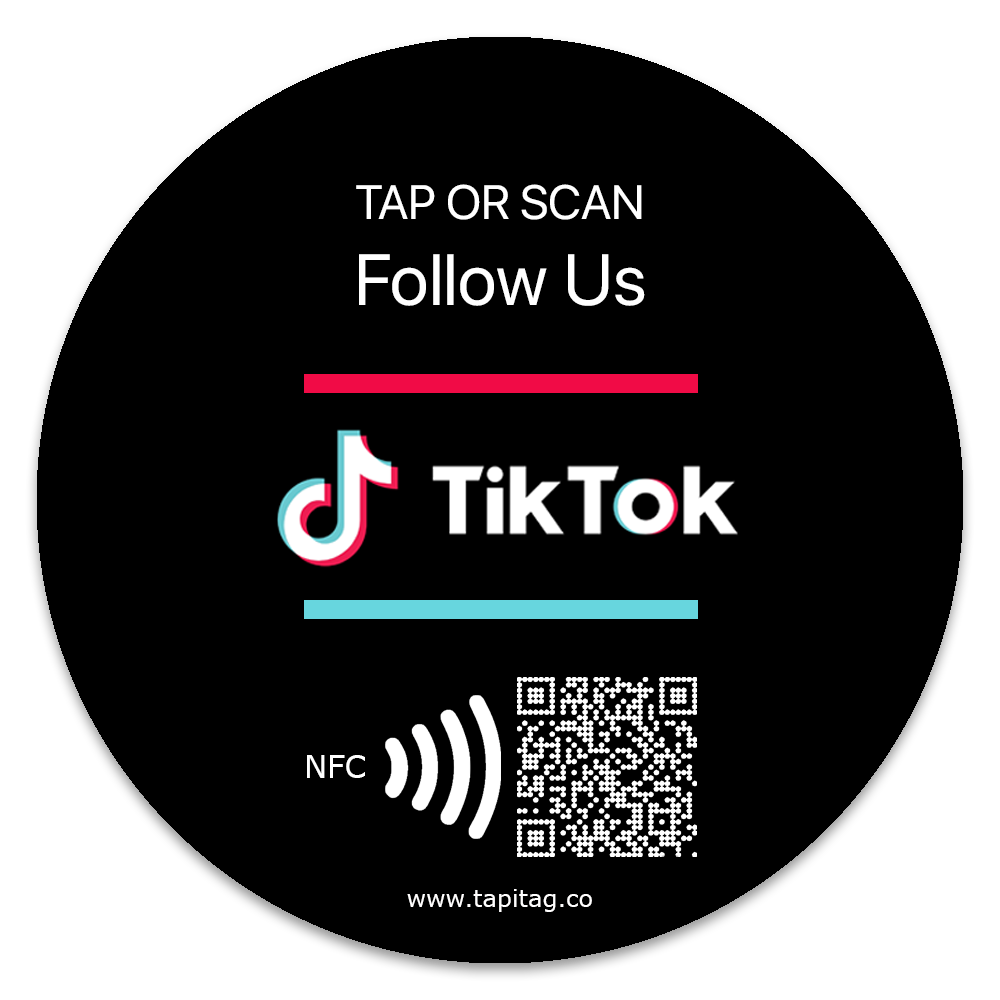 TAPiTAG Tiktok social media NFC tag 