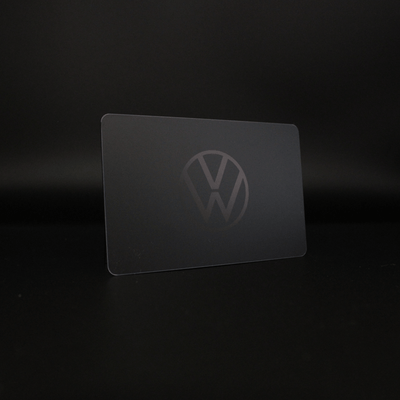 TAPITAG BLACK STEALTH CARD WITH NFC Digital Business Card CUSTOM VOLKSWAGEN LOGO