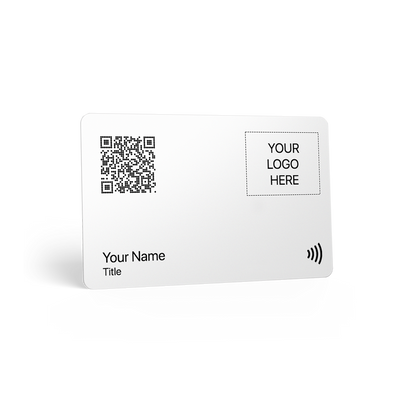 TAPiTAG NFC Business Card white with vibrant color print