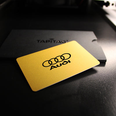 Front of gold matte PVC NFC-Enabled Digital Business Card