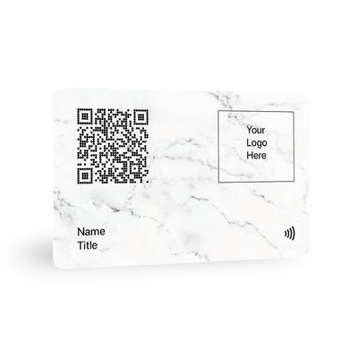 TAPiTAG Black Marble NFC Digital Business Card