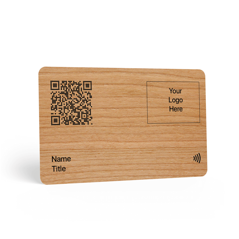 Deep cherry NFC Digital Business Card front