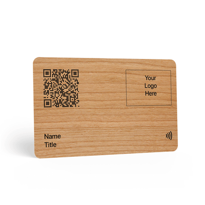 Deep cherry NFC Digital Business Card front