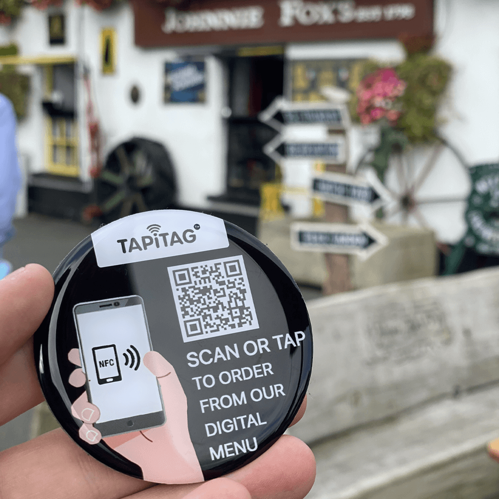 TapiTag contactless NFC digital menu