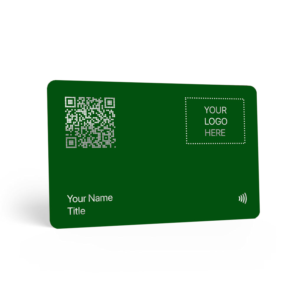 Green PVC digital business card 