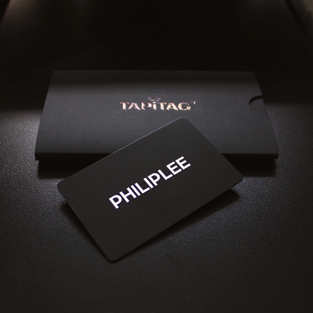 TAPiTAG Black Matte PVC NFC Business Cards