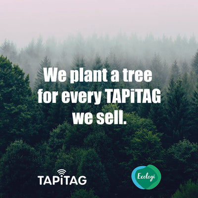 sustainable practice by TAPiTAG with Ecologi